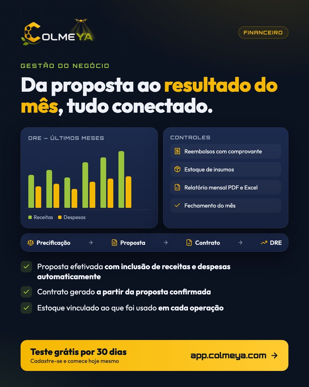 Transforme sua gestão financeira com Colmeya