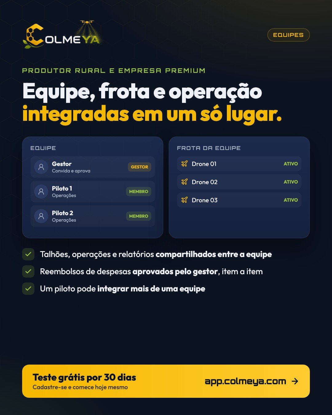 Gerencie sua frota de drones com Colmeya