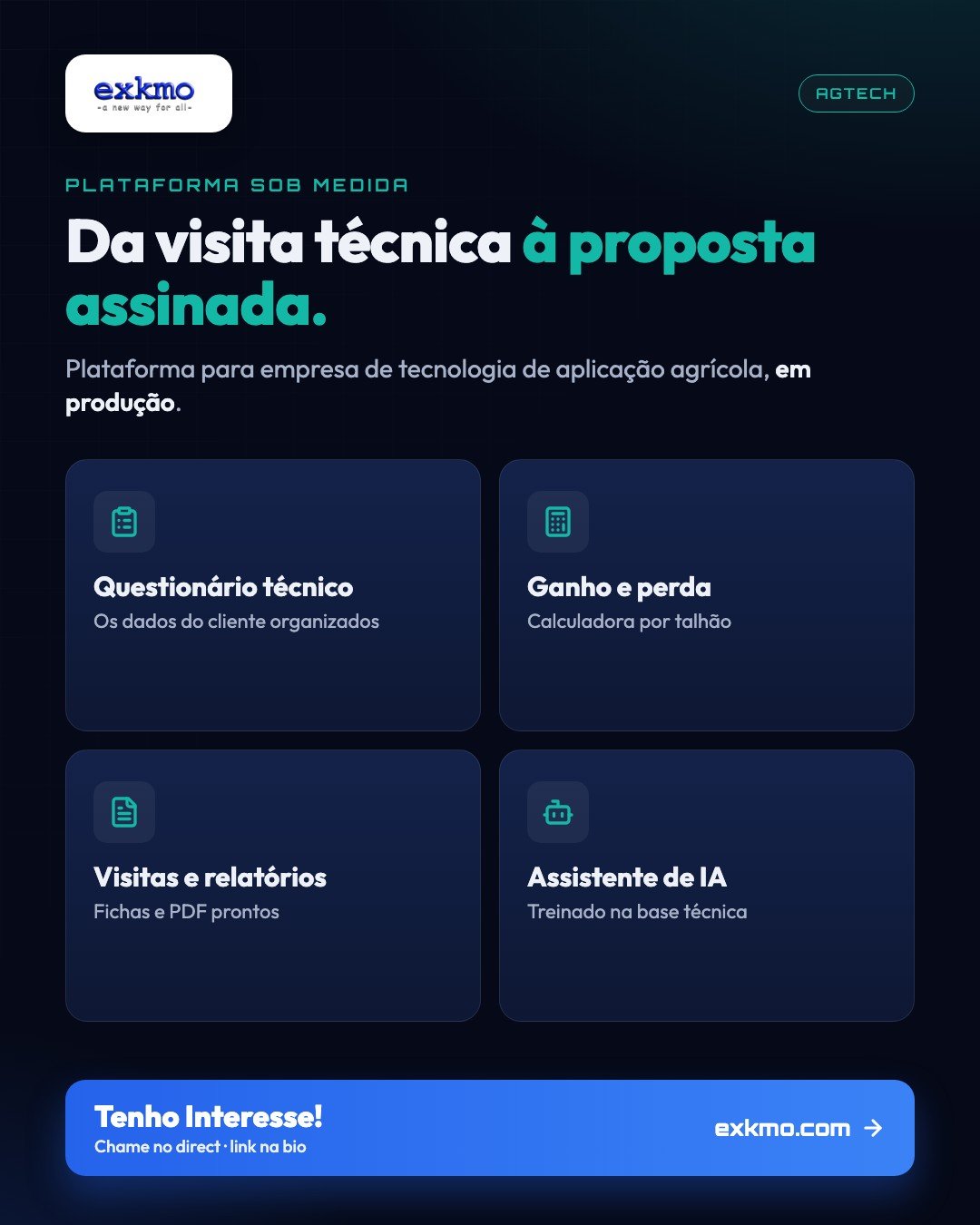 Transforme sua aplicação agrícola com tecnologia