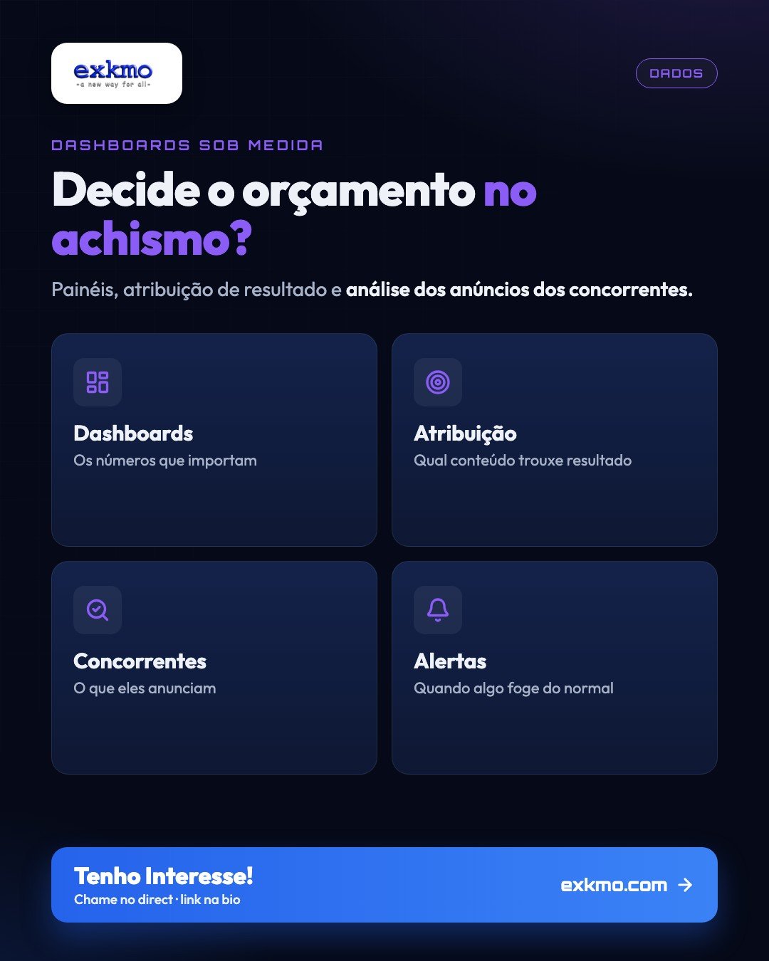 Transforme dados em decisões com dashboards personalizados