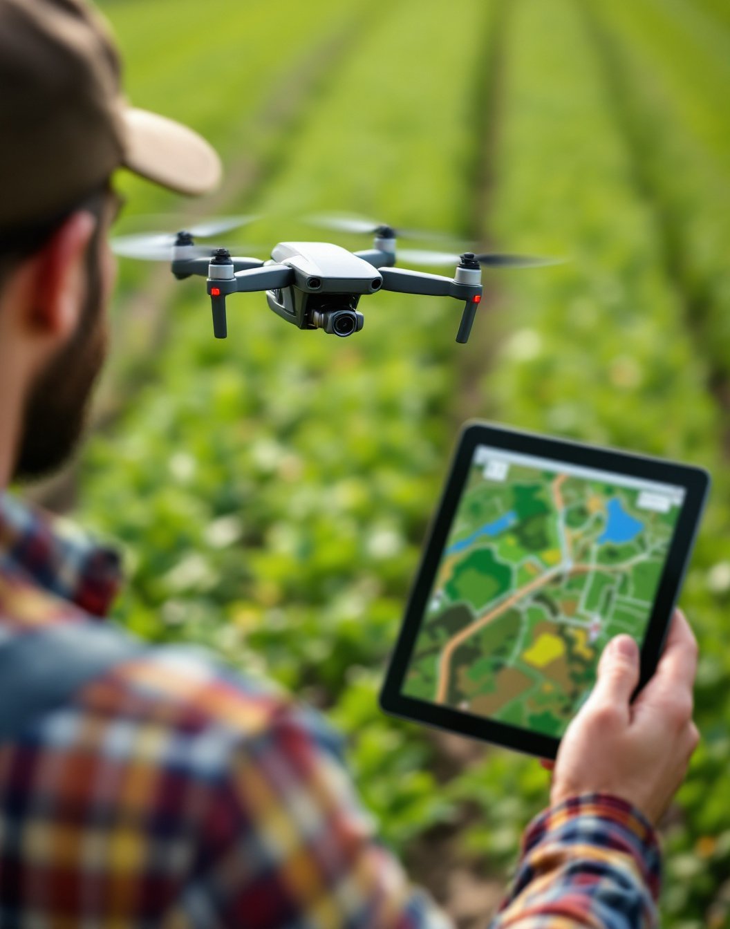 Imagem aérea na fazenda: medições e contagens precisas
